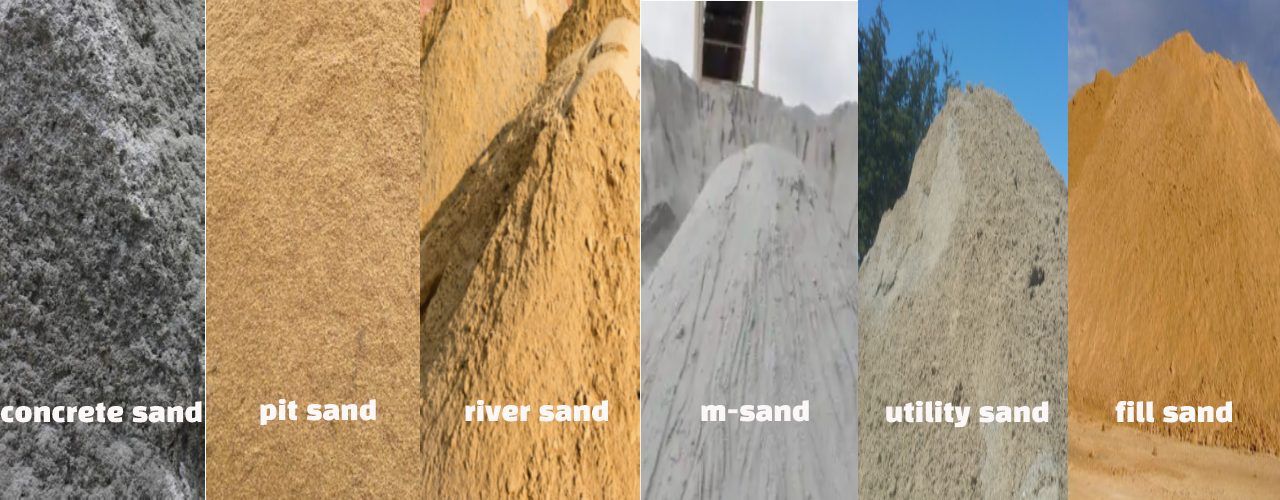 How Many Types Of Sand Used In Construction