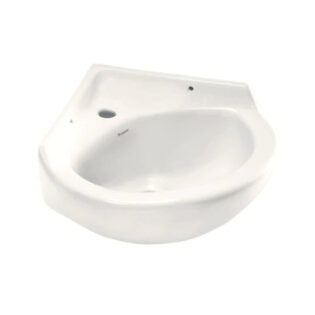 Parryware Wall Hung Corner Wash Basin C0408-White