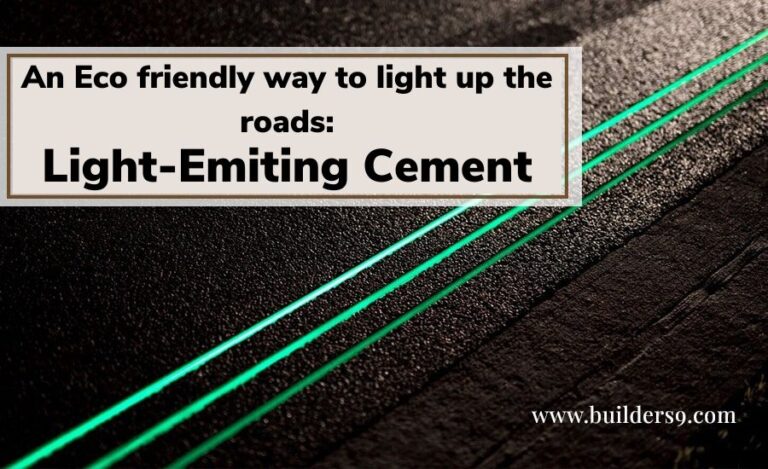 An Eco-Friendly Way to Light Up the Roads: Light-Emitting Cement