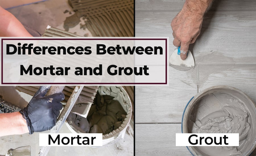 difference between mortar and grout