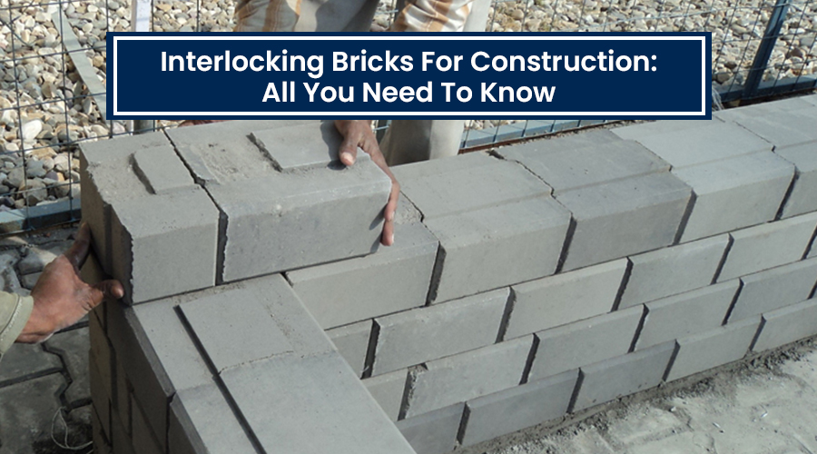 Interlocking bricks for construction
