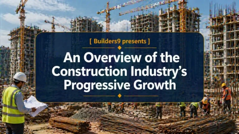 Large construction site with cranes, workers, and high-rise buildings under development