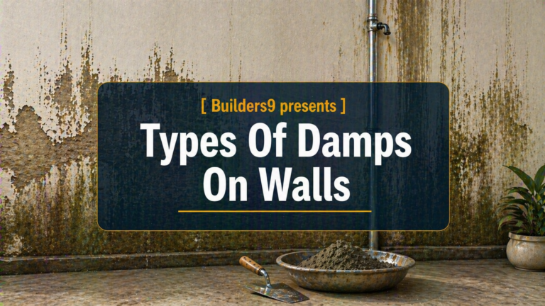 Damp wall with peeling paint, water stains, and mold growth showing moisture damage inside a building