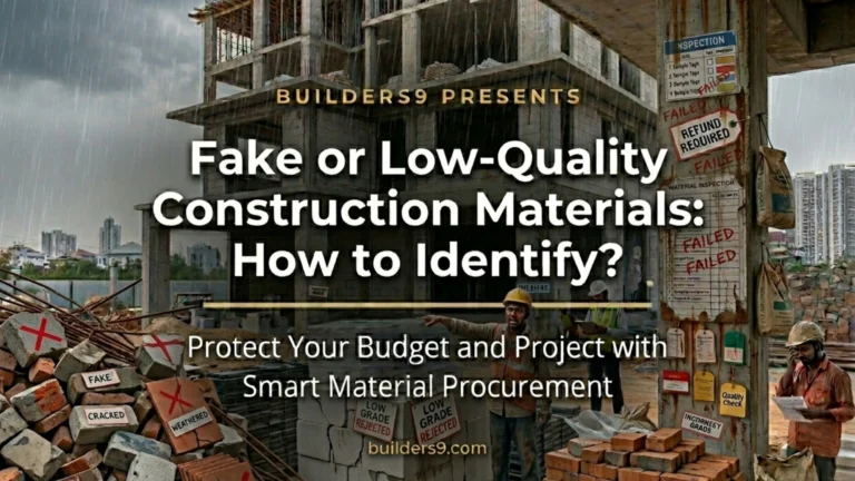 Fake Or Low-Quality Construction Materials At Site